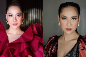 Bunga Citra Lestari pakai jaket jeans coret-coret, harganya fantastis