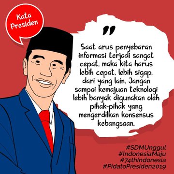 7 Quote Presiden Jokowi dalam pidato Sidang Tahunan MPR 2019