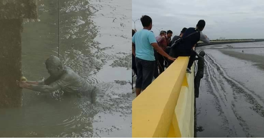 Pria ini terjun dari jembatan selamatkan meteran, alasannya haru