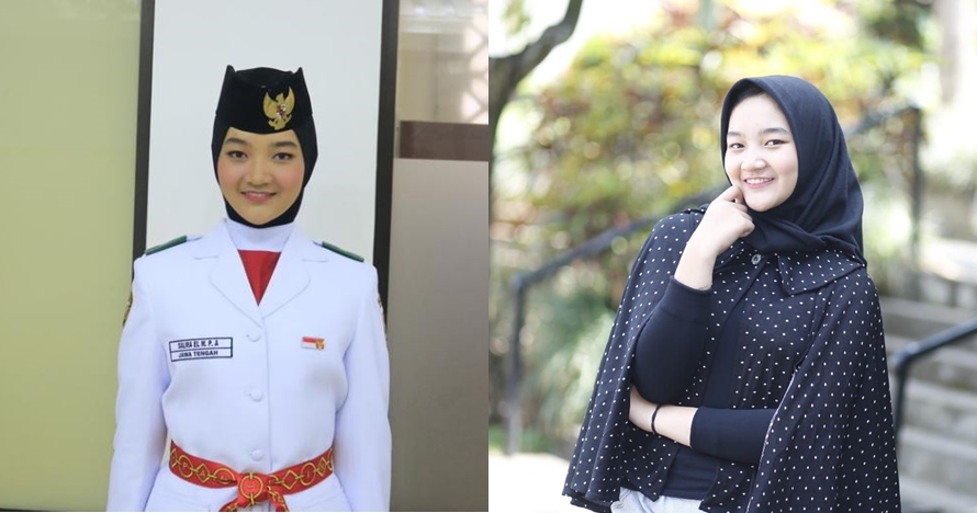 11 Potret Salma El Mutafaqqiha, pembawa baki di upacara HUT RI ke-74