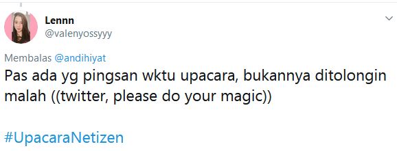 13 Cuitan lucu #UpacaraNetizen ini kocaknya bikin baper