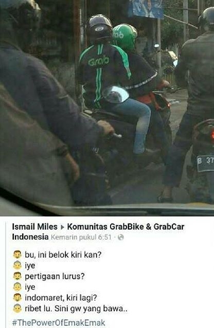 10 Kelakuan nyeleneh emak-emak naik ojek online bikin tepuk jidat