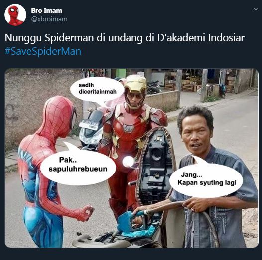 7 Respons lucu warganet Spider-Man keluar dari Marvel bikin nyengir
