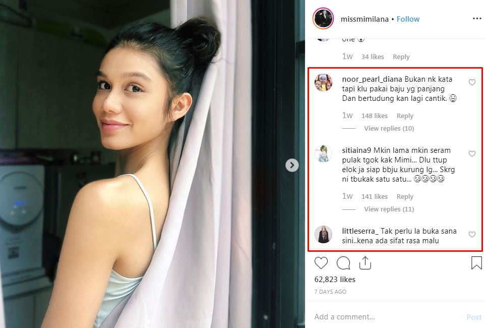 Unggah foto di Instagram, artis Malaysia ini dinilai terlalu seksi