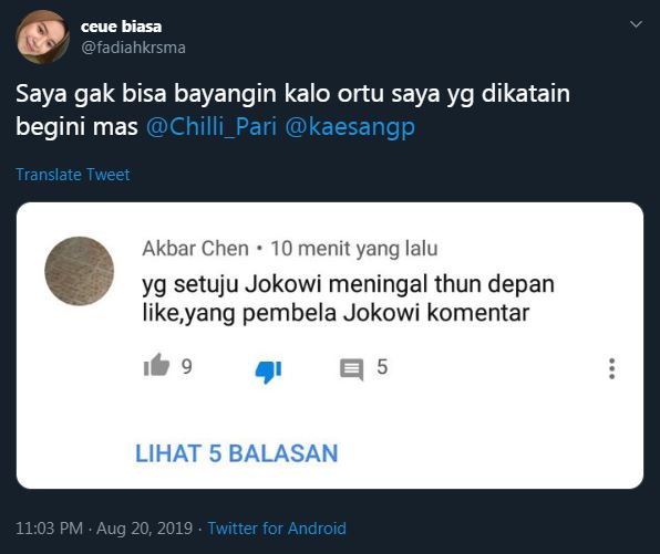 Jokowi dapat doa negatif dari warganet, jawaban Gibran ini bijak