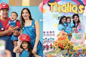 Inspirasi pesta ulang tahun 10 anak seleb bertema kartun, meriah