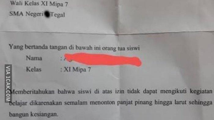 Alasan siswa izin nggak masuk sekolah ini bikin ngakak