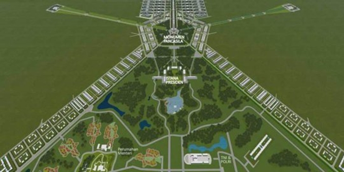 7 Desain awal ibu kota baru di Kalimantan, berkonsep forest city