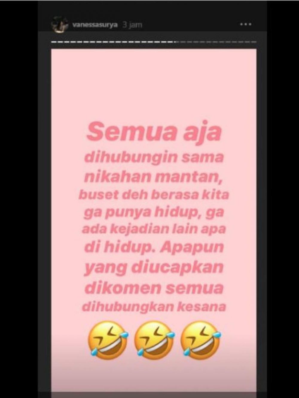 Dikaitkan dengan pernikahan Glenn Fredly, Vanessa Surya geram