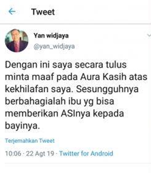 Respons Aura Kasih soal permintaan maaf Yan Widjaya, ingin bertemu
