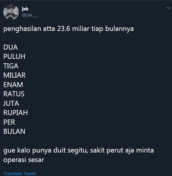 10 Cuitan lucu 'jika punya uang bak Atta Halilintar' ini kocak abis