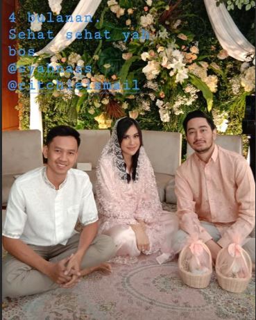 9 Momen syukuran 4 bulan kehamilan Syahnaz Sadiqah, diisi pengajian