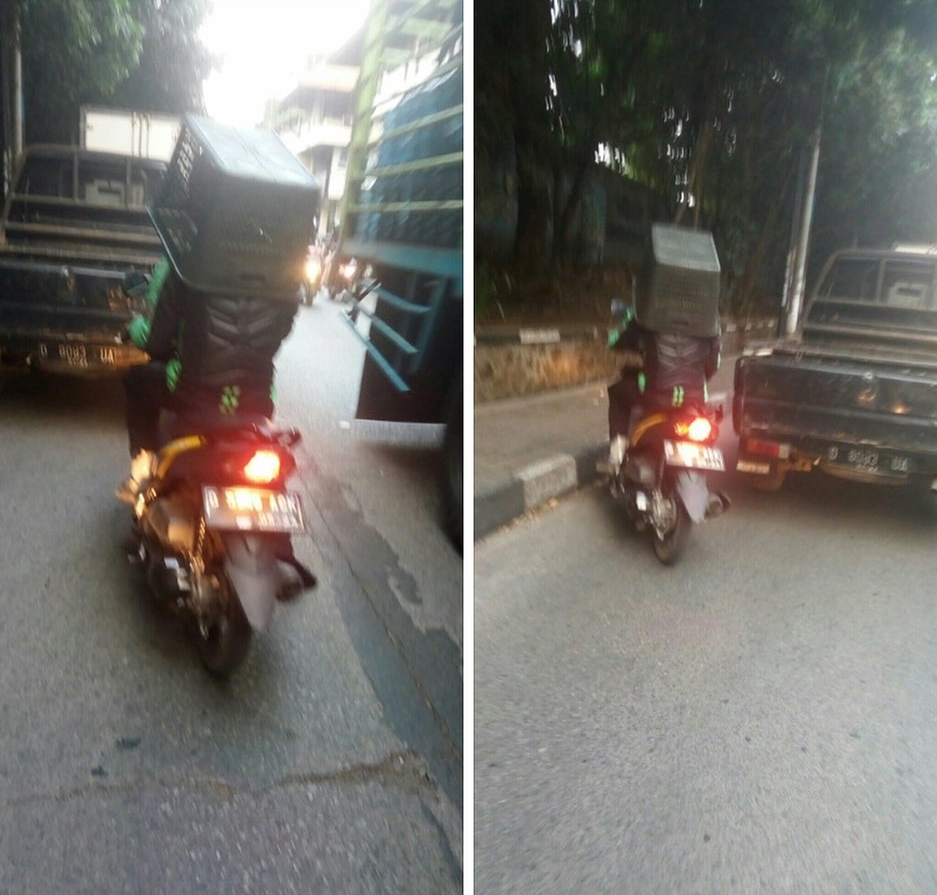 11 Potret driver ojek online bawa perabot rumah tangga, duh!