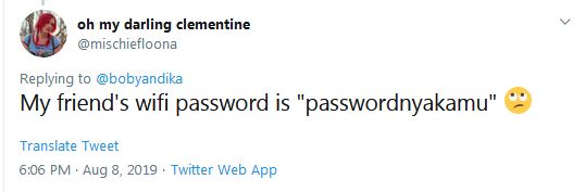 10 Password Wi-Fi ala warganet ini bikin salah paham