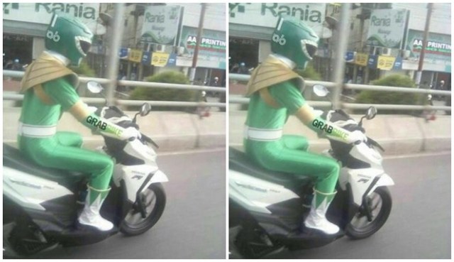 Gaya jaket 9 driver ojek online ini absurd banget, pede abis nih!