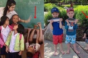 Pose 10 bocah saat foto bersama ini absurd abis, bikin ketawa deh