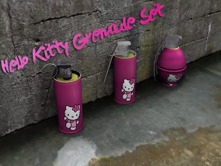 10 Senjata & benda tajam bercat Hello Kitty ini bikin gagal garang