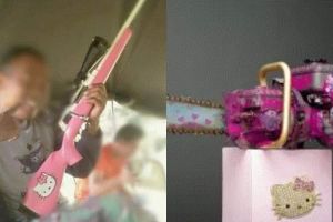 10 Senjata & benda tajam bercat Hello Kitty ini bikin gagal garang