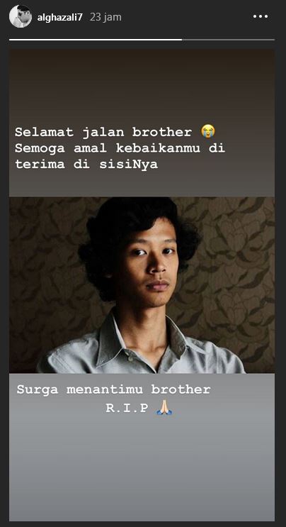 Teman tewas dibakar ibu tiri, ini ungkapan bela sungkawa Al Ghazali