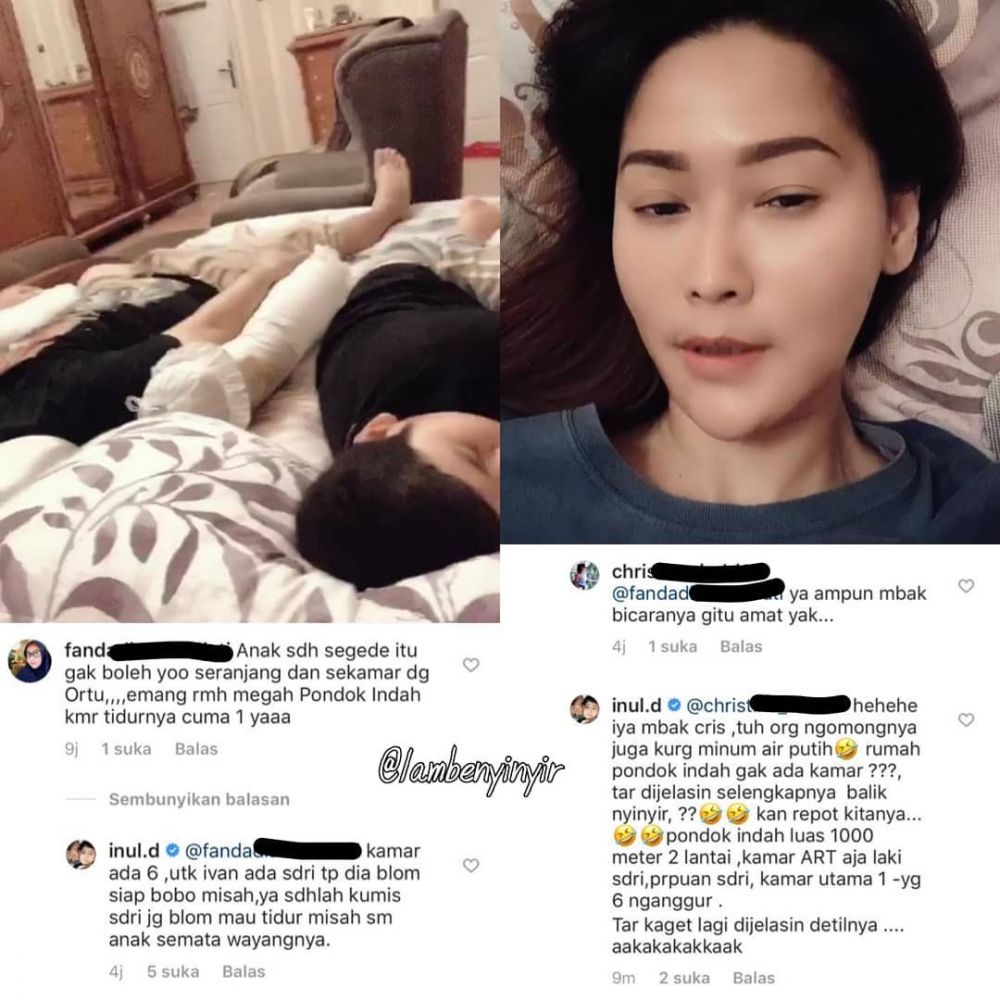 Dikritik tidur sekamar sama anak, Inul Daratista beri jawaban menohok
