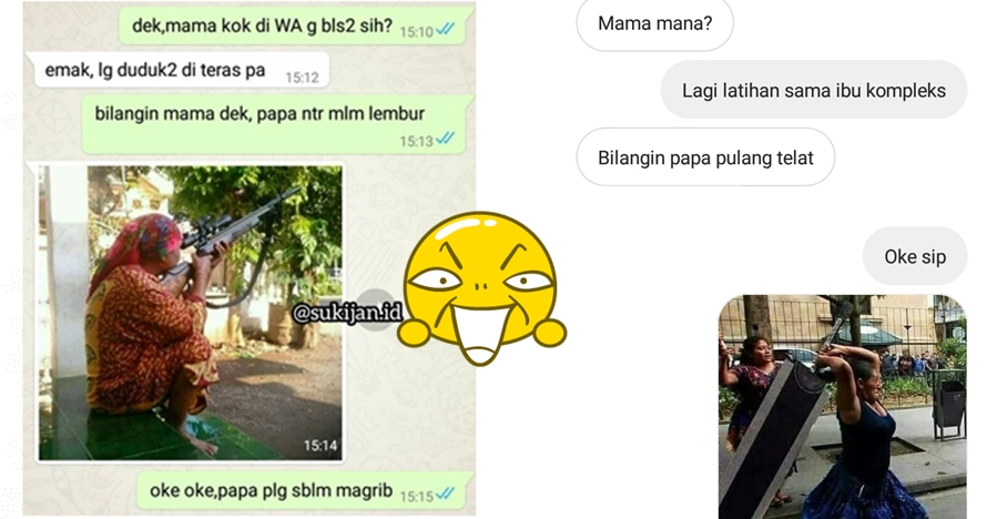 10 Chat lucu 'bilang mama' ini endingnya bikin ketawa