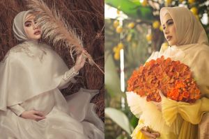 7 Potret maternity Kartika Putri, unik dan elegan  