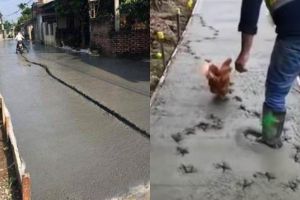 10 Potret penyebab cor semen jalanan rusak ini bikin tepuk jidat