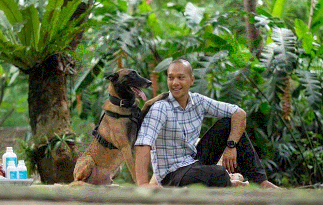 10 Momen gemas anjing 'pembunuh' milik Bima Aryo ikut pemotretan