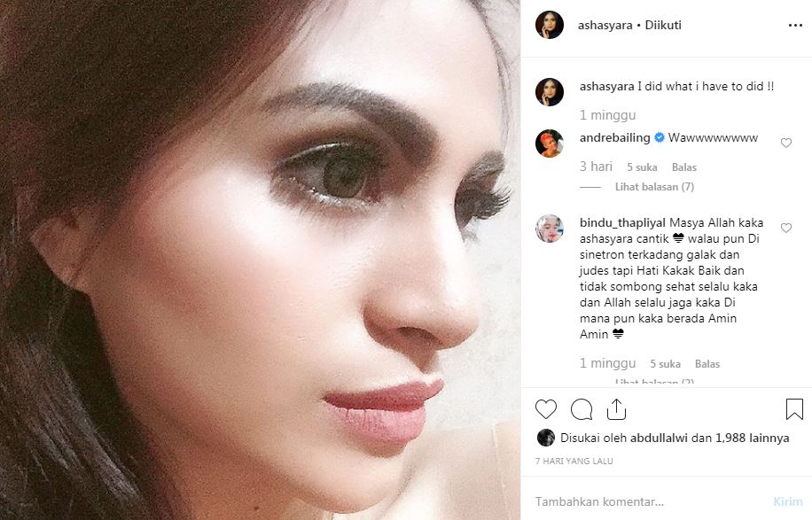 10 Transformasi Asha Shara, potret terbarunya jadi sorotan