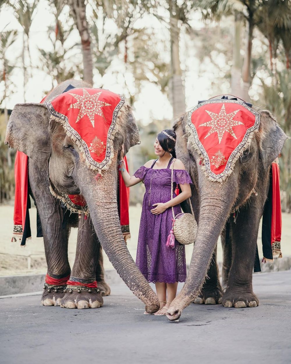 Tak biasa, 6 seleb ini lakukan pemotretan maternity bareng hewan