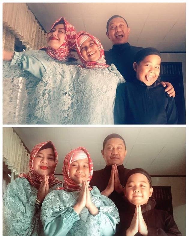 Jarang terekspos, ini 7 momen Totos 'Jin Wani Piro' dan keluarga