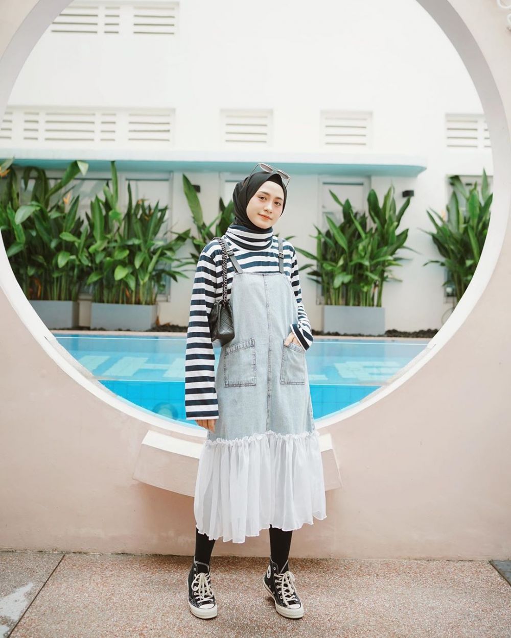 30+ Trend Terbaru Padu Padan Ootd Baju Kodok Rok Hijab