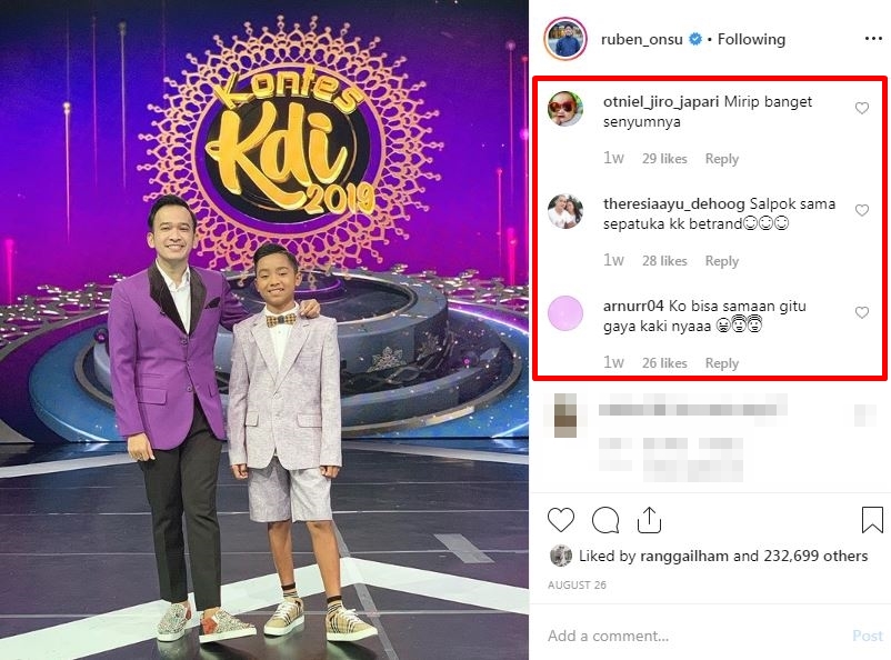 Tak punya ikatan darah, ini 7 bukti Ruben Onsu & Bertrand mirip