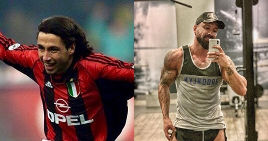 Transformasi mantan pemain AC Milan kini jadi binaragawan