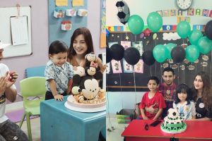 Momen 7 seleb rayakan ulang tahun anak di sekolah, penuh keceriaan