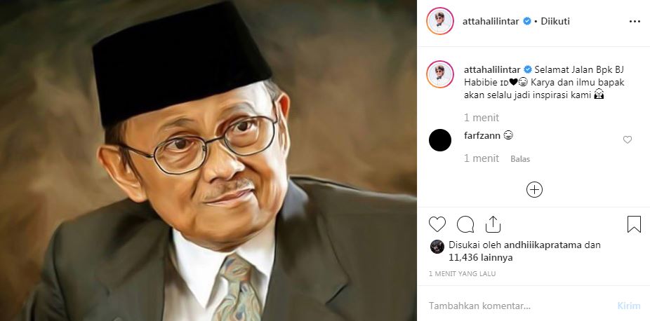 BJ Habibie meninggal, ini ungkapan duka 15 seleb Tanah Air