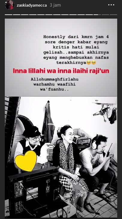 BJ Habibie meninggal, Zaskia Adya Mecca ajak masyarakat salat gaib