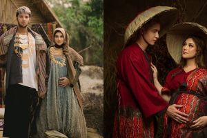 Gaya 12 seleb foto maternity berkonsep tradisional, klasik abis