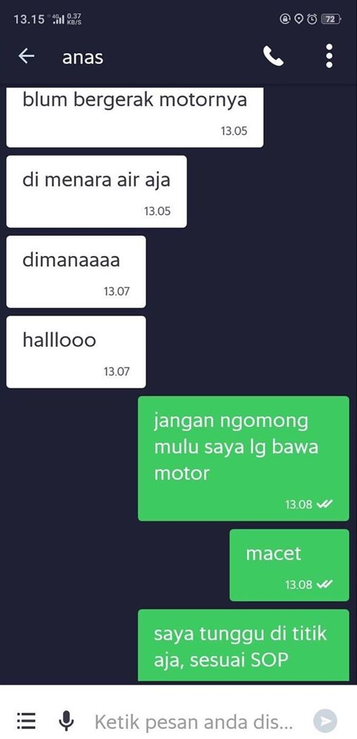 10 Chat lucu balas dendam driver ojek online ke pelanggan ini kocak