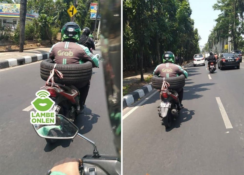 10 Benda nyeleneh dibawa driver ojek online ini bikin tepuk jidat