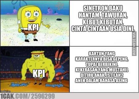 7 Meme lucu KPI tegur Spongebob ini bikin senyum kecut