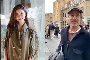 Momen Nana Mirdad foto bareng Brad Pitt, tegang dan salah tingkah