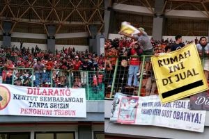 Lucu, 10 spanduk yang dibawa suporter The Jak ini tak biasa