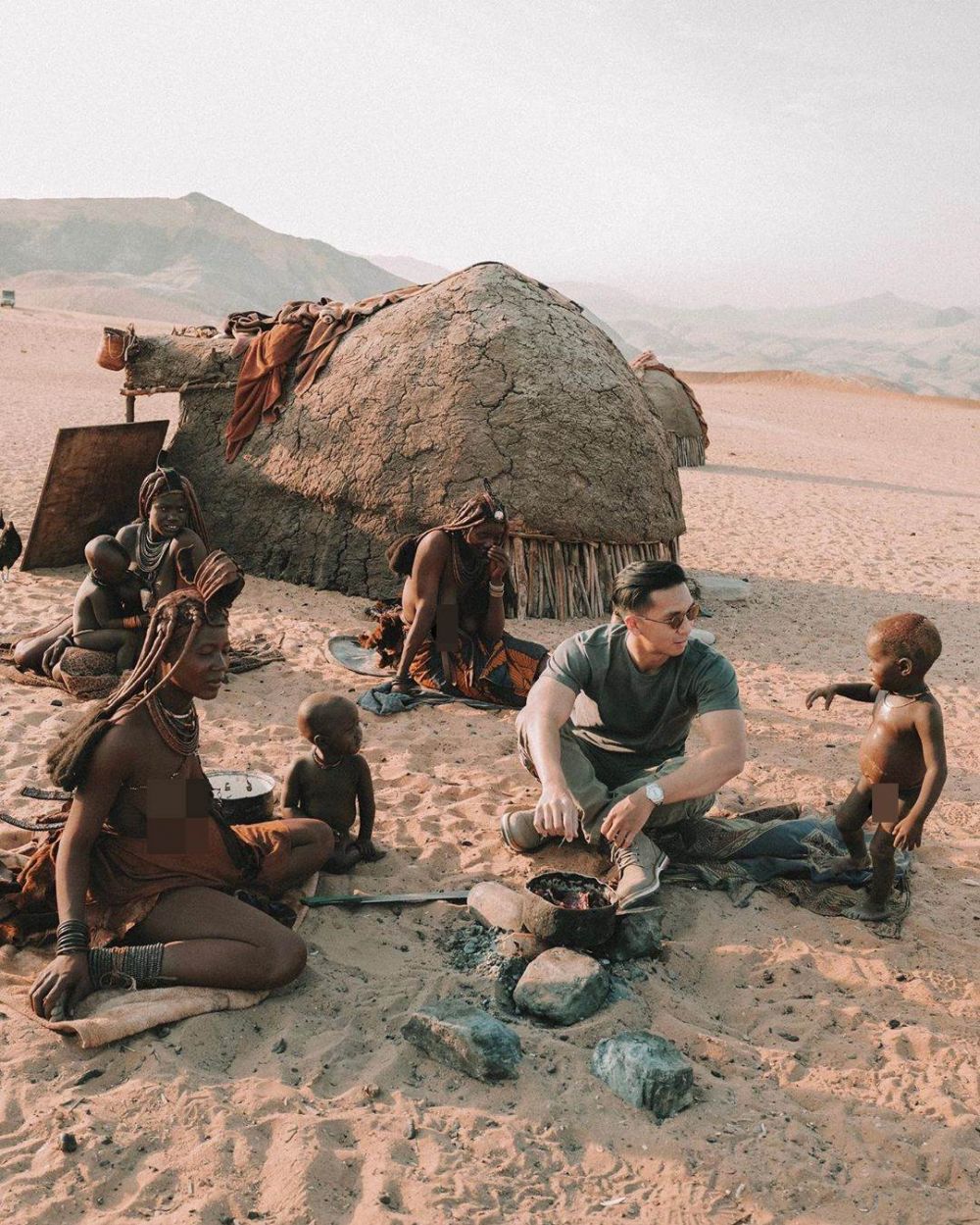 9 Momen Nikita Willy & pacar liburan ke Afrika, seru bareng anak suku