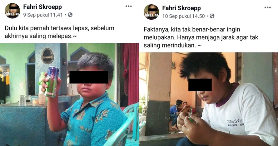 10 Status galau Fahri Skroepp, bocah sadboy yang lagi viral