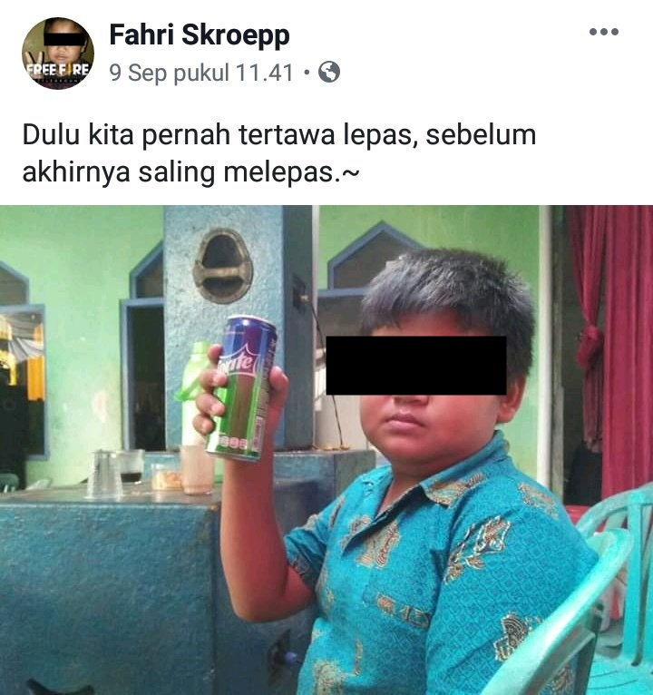 10 Status galau Fahri Skroepp, bocah sadboy yang lagi viral