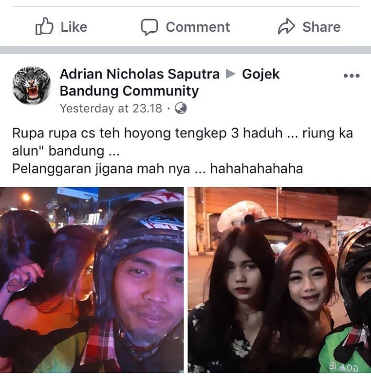 7 Momen driver ojek online bonceng dua cewek cantik, bikin salting