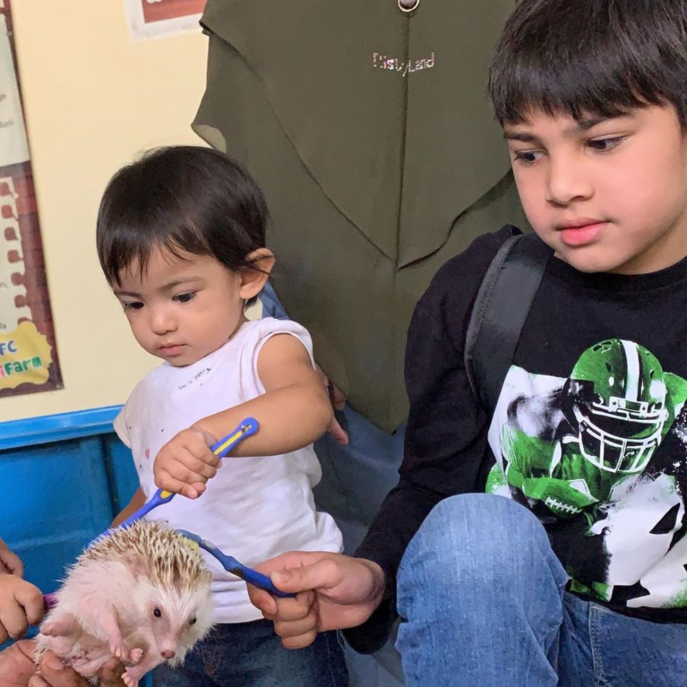 8 Potret Risty Tagor bermain dengan hewan, ada sampai dililit ular