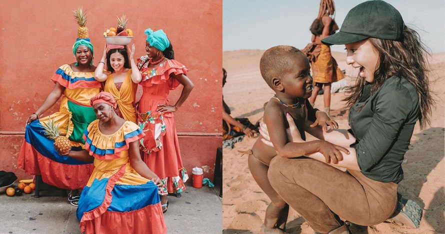 Momen Nikita Willy liburan di 8 negara, main bareng anak Namibia