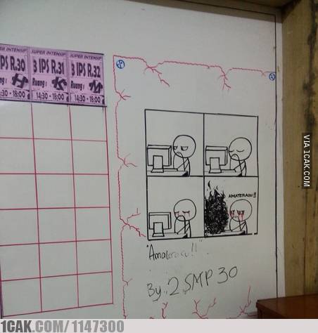 8 Ulah guru dan murid manfaatkan papan tulis ini bikin nyengir